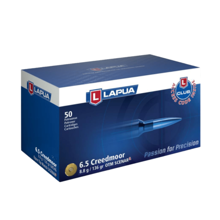 Lapua 6.5 Creedmoor 136 gr Scenar OTM – 50rds
