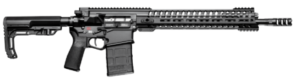 POF – Revolution Piston .308 Rifle, 18.5″ Barrel, 14.5″ M‐LOK EDGE Rail, Rifle Length Piston System – BLACK ANODIZED – 01804